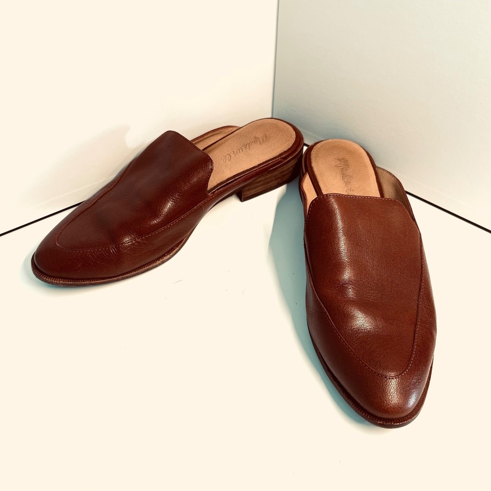 Madewell Chestnut Leather Clogs